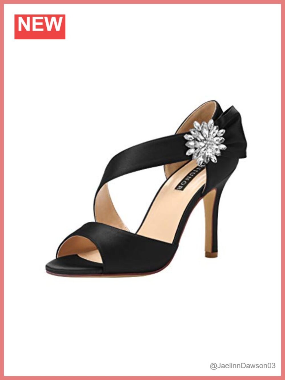 Womens High Heel Rhinestone Satin Peep Toe Stiletto Wedding Party Dress Sandals